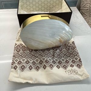 NWT Rafe Serine Pearl clutch